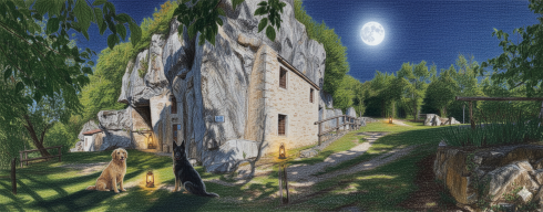 Anguana de prià — filò nella stalla