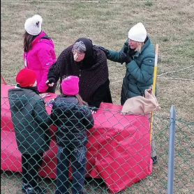 Befana in mongolfiera – bambini